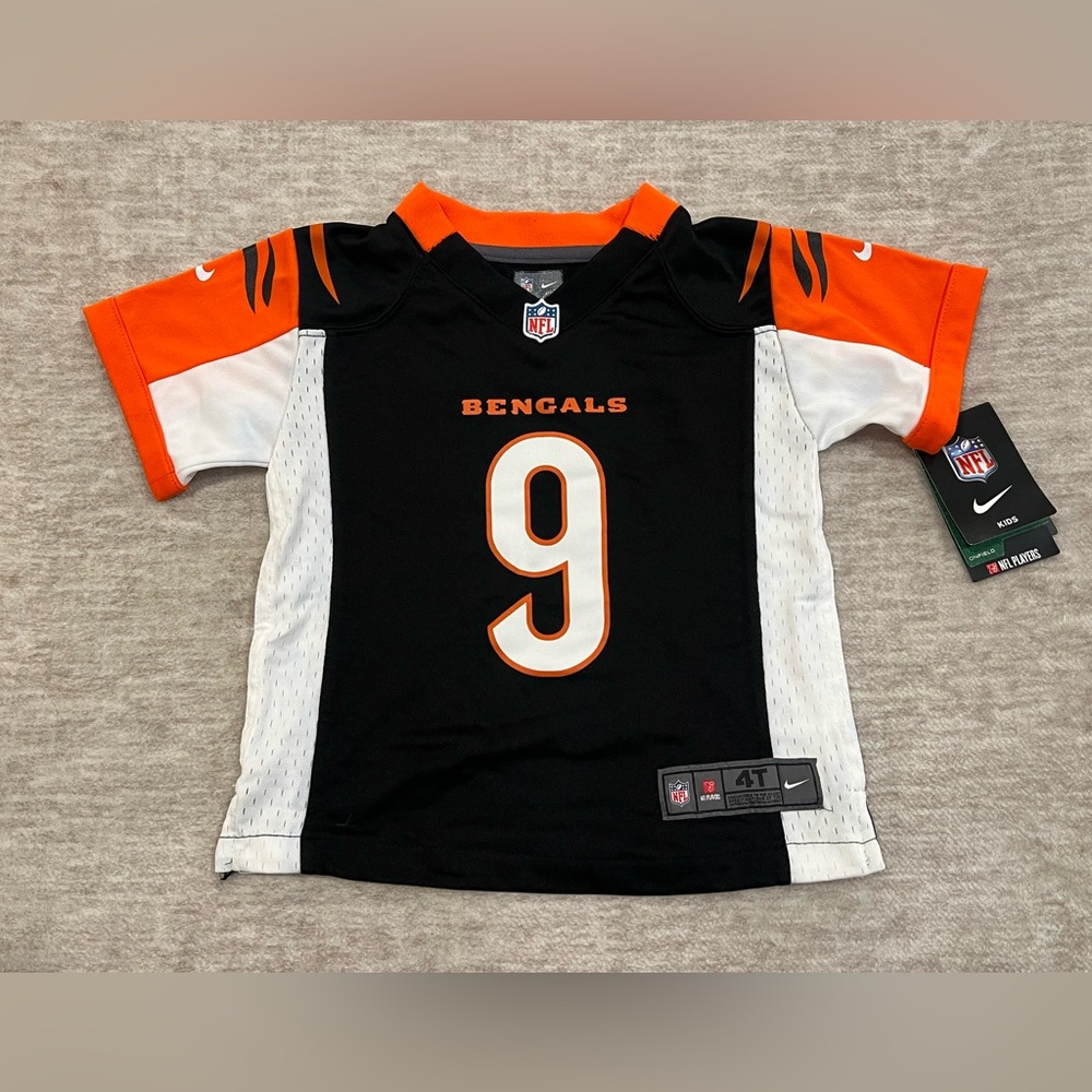Nike Kids Cincinnati Bengals #9 Black Orange White Jersey